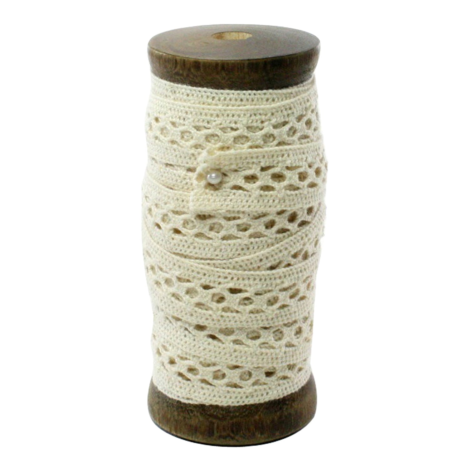 Lace Ribbon on Wooden Spool, Yozo Studio